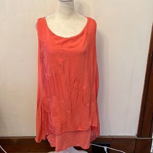 M Raspberry lace sequined sleeveless woven dress Size XL New